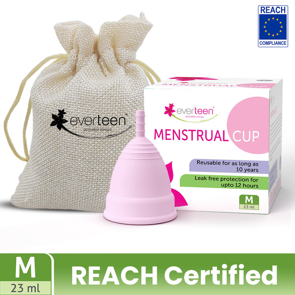 Everteen Menstrual Cup (S) for Women - 12 hours Leak-Proof Protection