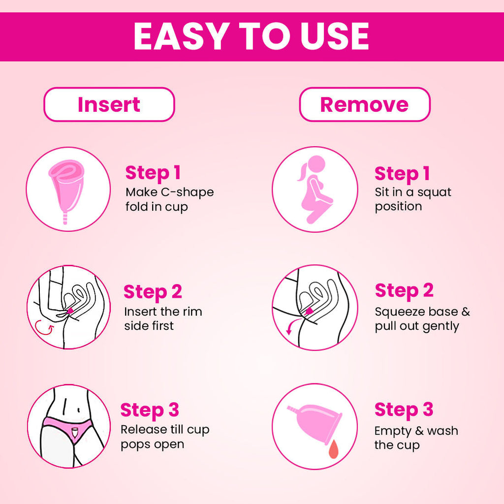 Everteen Menstrual Cup (S) for Women - 12 hours Leak-Proof Protection