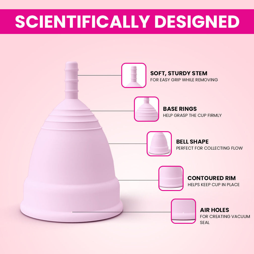 Everteen Menstrual Cup 30ml for Women - 12 hours Leak-Proof Protection