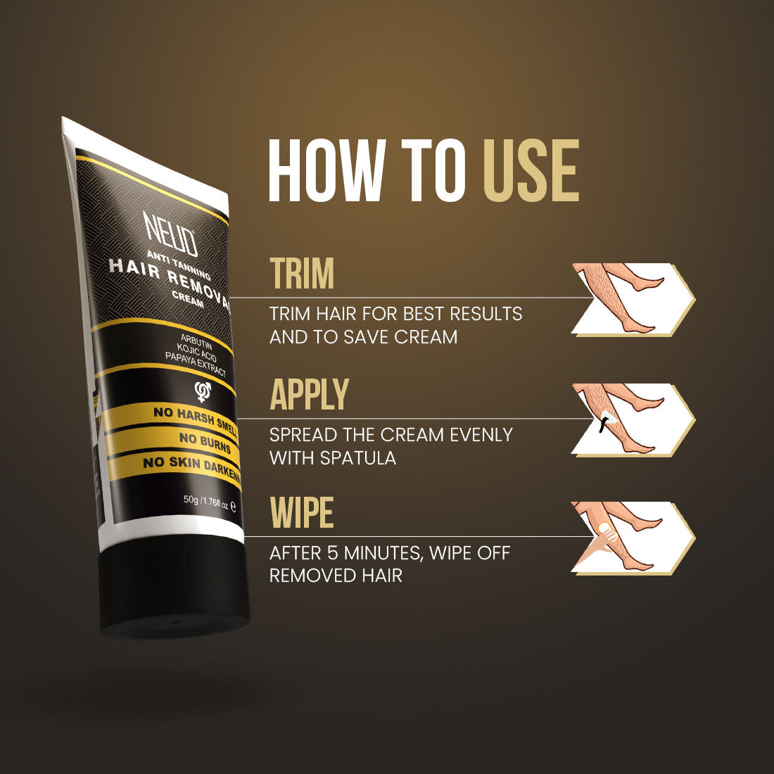 Neud Anti-Tanning Hair Removal Cream