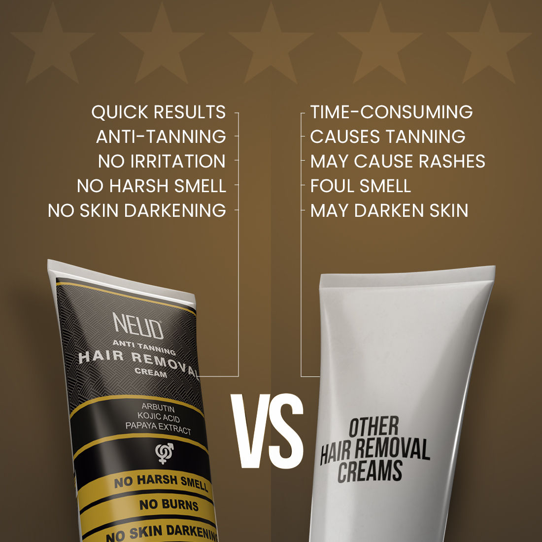 Neud Anti-Tanning Hair Removal Cream