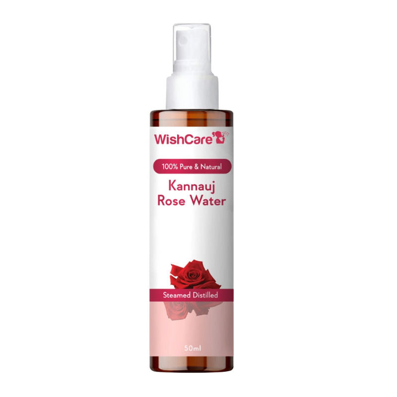 Wishcare Pure & Natural Kannauj Rose Water For Skin Face & Hair - Rose Water Spray Face Toner