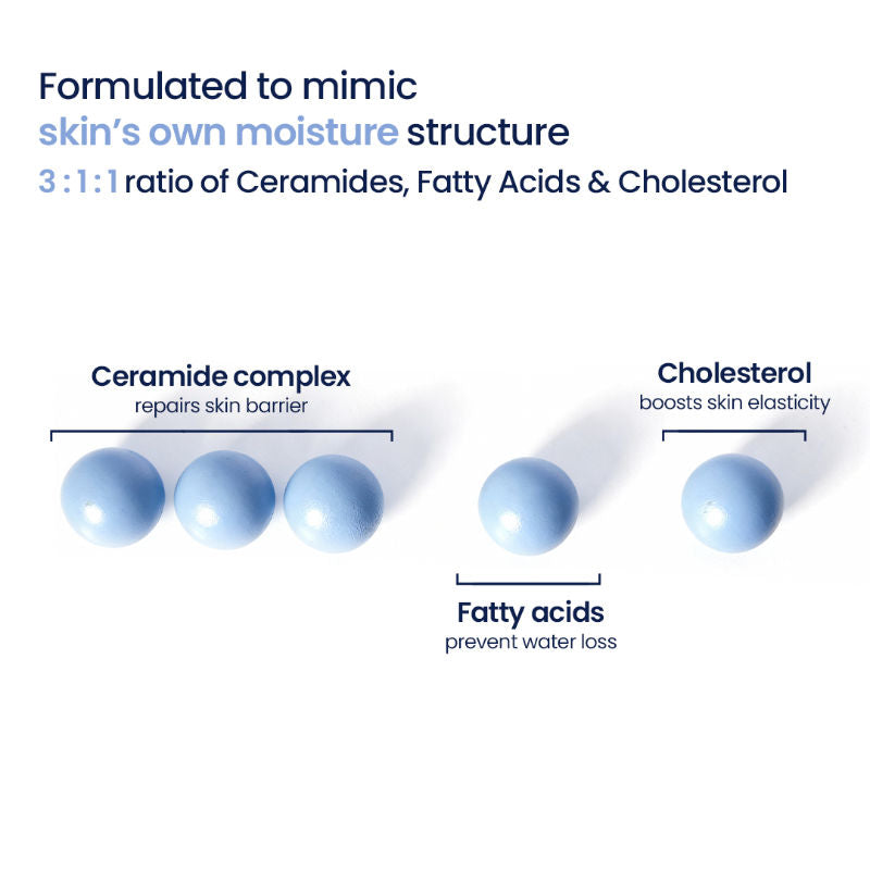 WishCare 3:1:1 Barrier Bounce Moisturizer for Dry Skin with Ceramides &Mung Mucin for Barrier Repair
