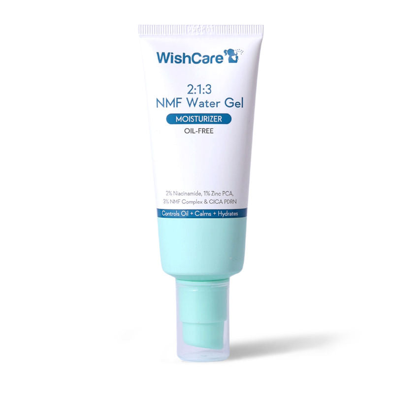WishCare 2:1:3 NMF Oil Free Water Gel Moisturizer for Oily & Acne Prone Skin with Niacinamide & Cica
