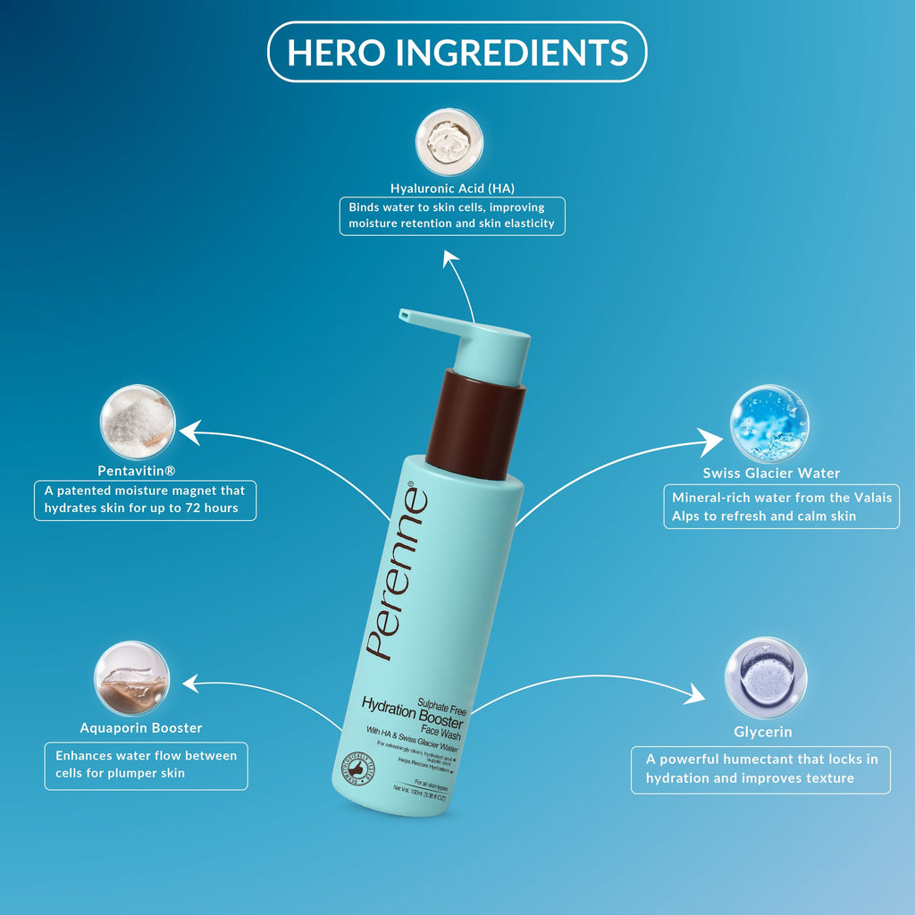 Perenne Sulphate-Free Hydration Booster Face Wash