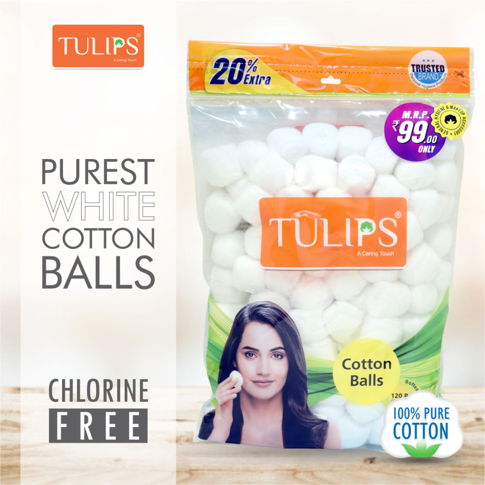 Tulips White Cotton Balls