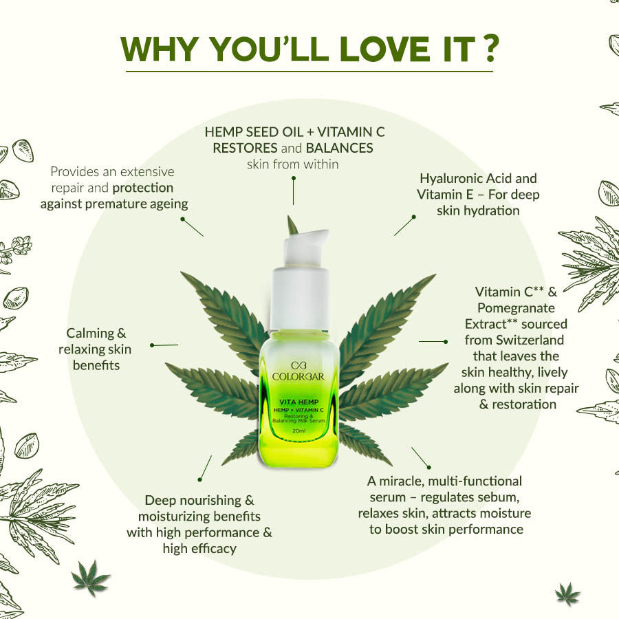 Colorbar Vita Hemp + Vitamin C Restoring and Balancing Milk Serum