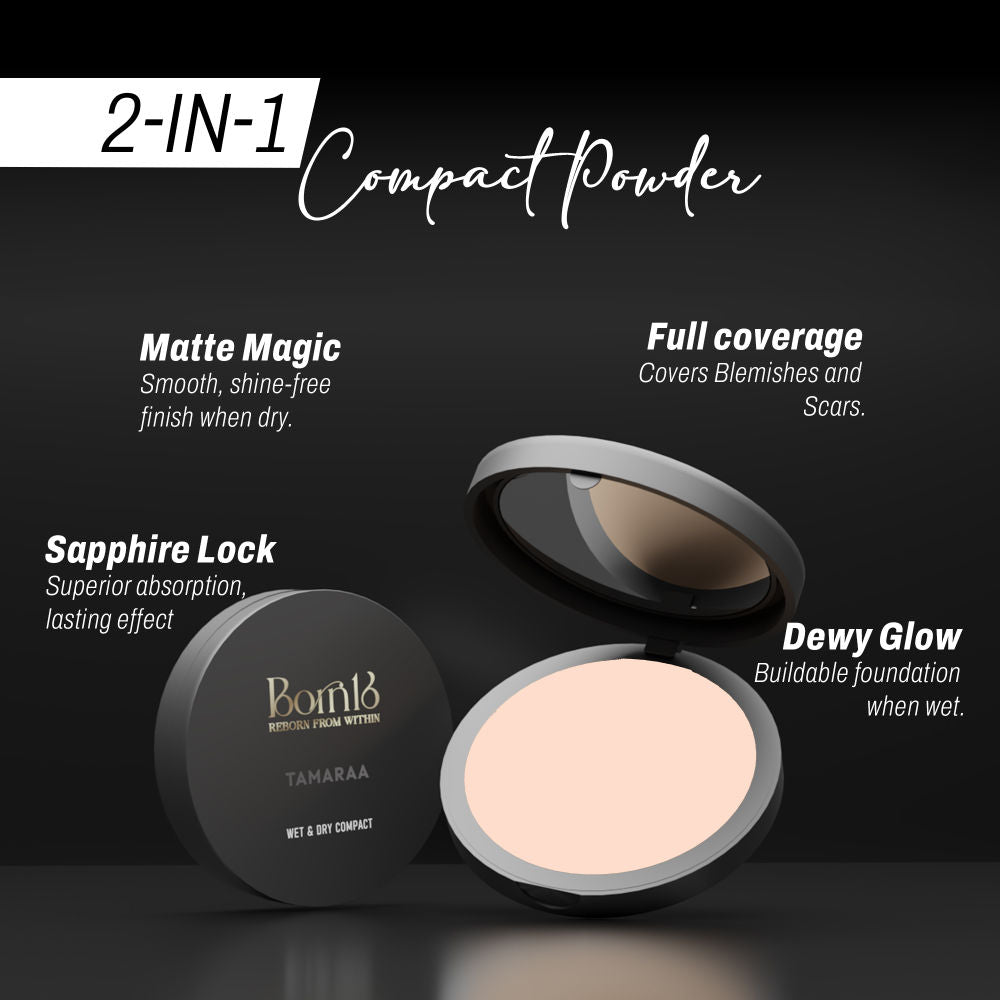 Born16 Tamaraa Wet & Dry Compact Powder