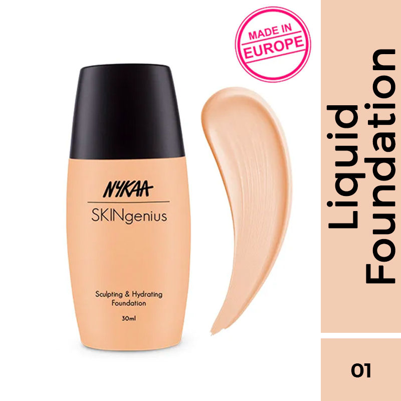 Nykaa Cosmetics SKINgenius Sculpting & Hydrating Dewy Foundation