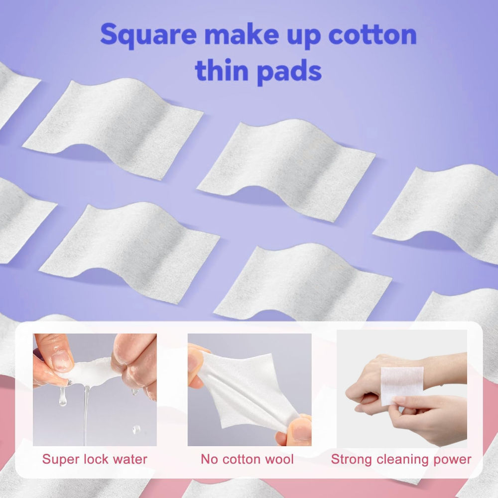 MEPOINT Makeup Cotton Pads - Natural, Double-Sided