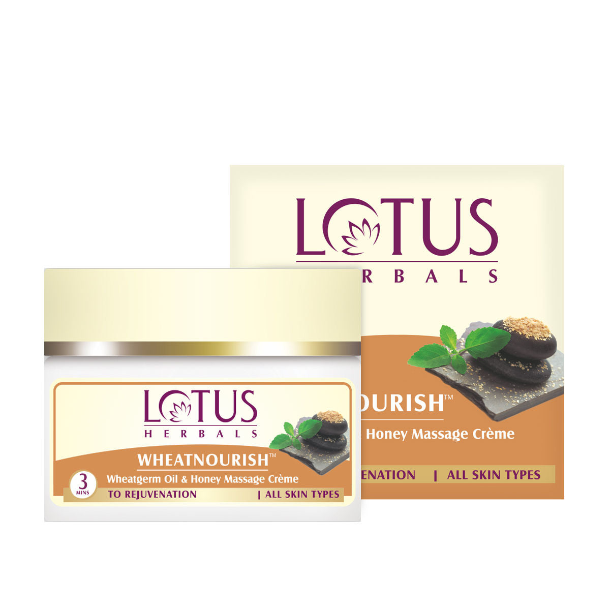 Lotus Herbals Wheatnourish Wheatgerm Oil & Honey Massage Cream