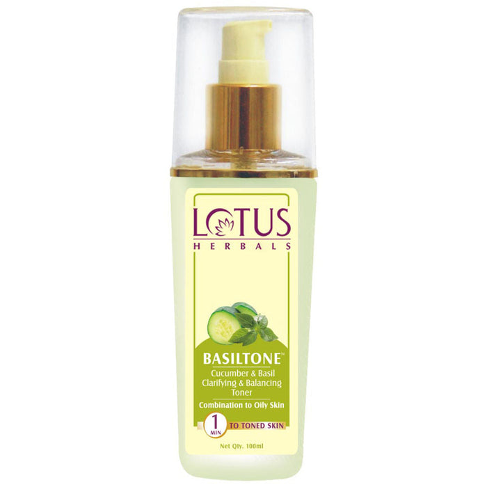 Lotus Herbal Basiltone Cucumber & Basil Clarifying & Balancing Toner
