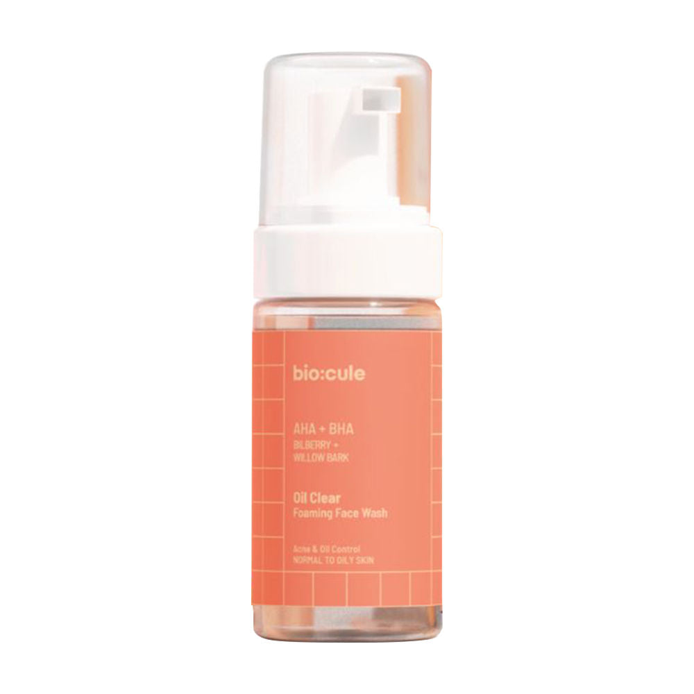 Biocule AHA BHA Oil Clear Foaming Face Wash For Oily & Acne Prone Skin