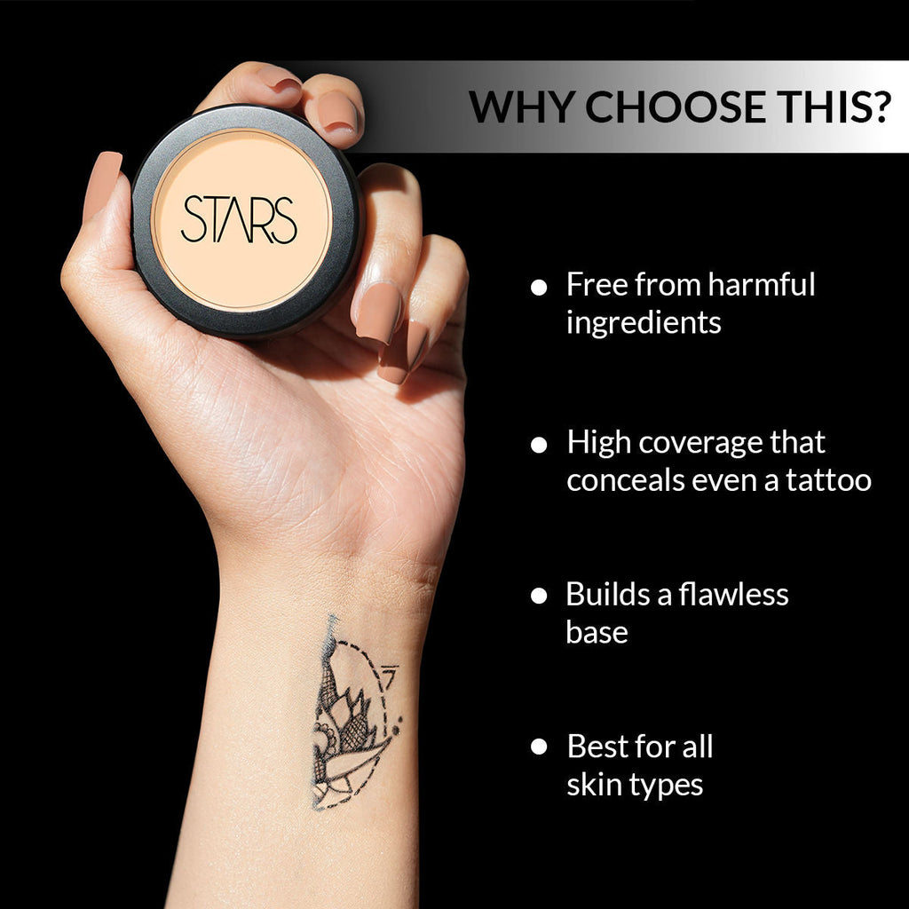 Stars Cosmetics Make up foundation Derma Series For Face Makeup Creamy Matte Finish
