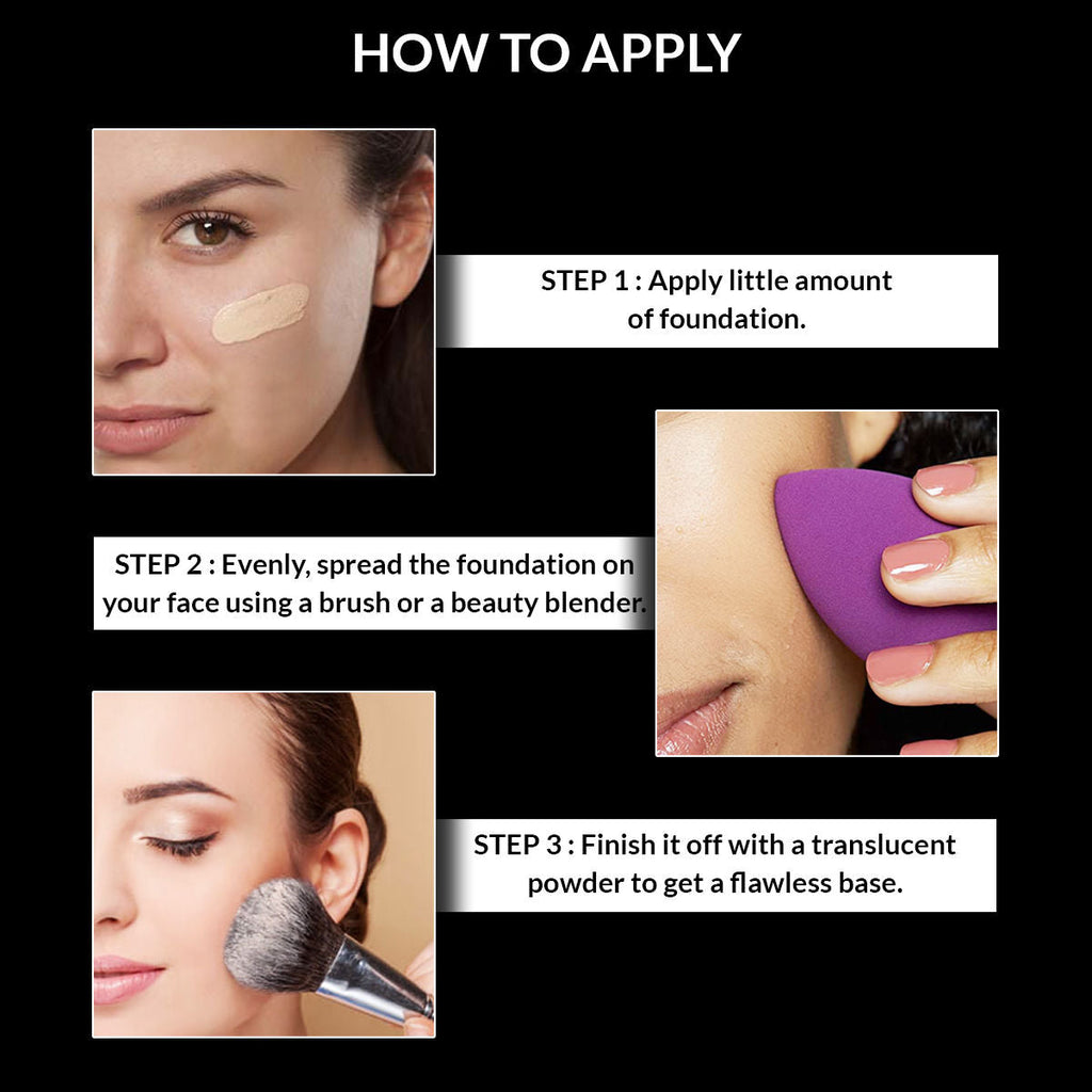 Stars Cosmetics Make up foundation Derma Series For Face Makeup Creamy Matte Finish