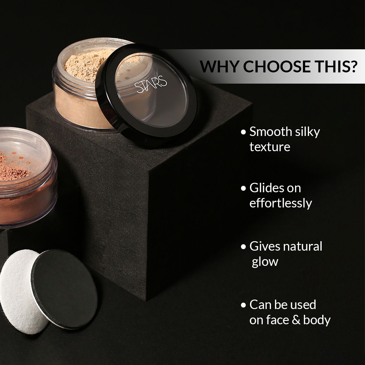 Stars Cosmetics Bronzing Loose Powder For Face Makeup Shiny Finish