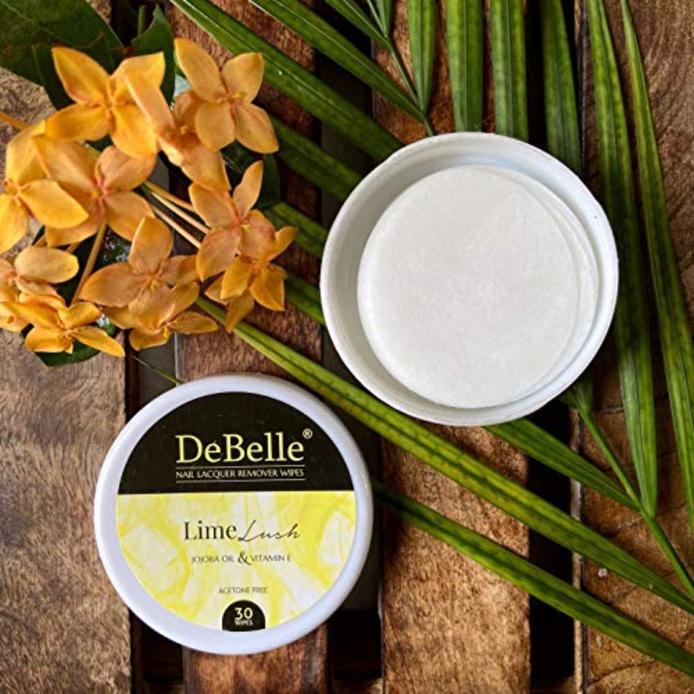 DeBelle Nail Lacquer Remover Wipes - Lime Lush