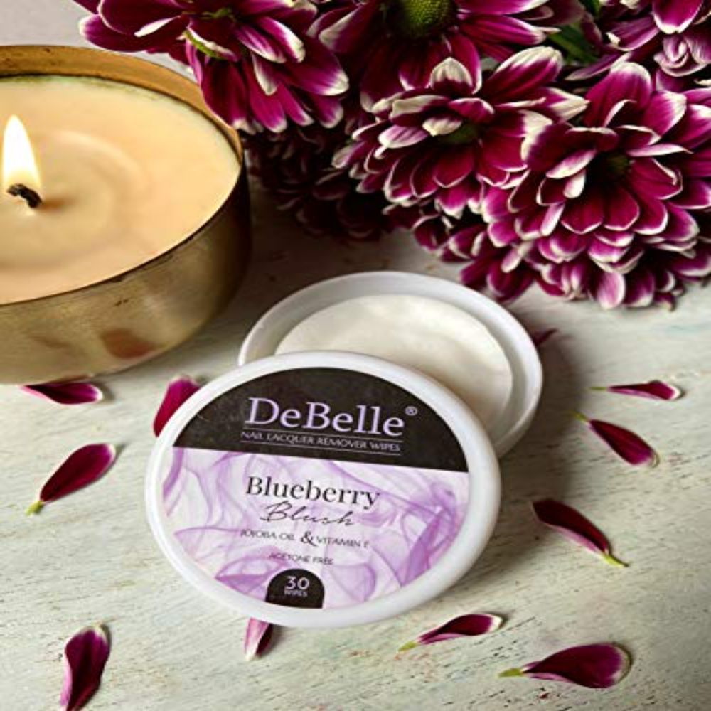 DeBelle Nail Lacquer Remover Wipes - Blueberry Blush