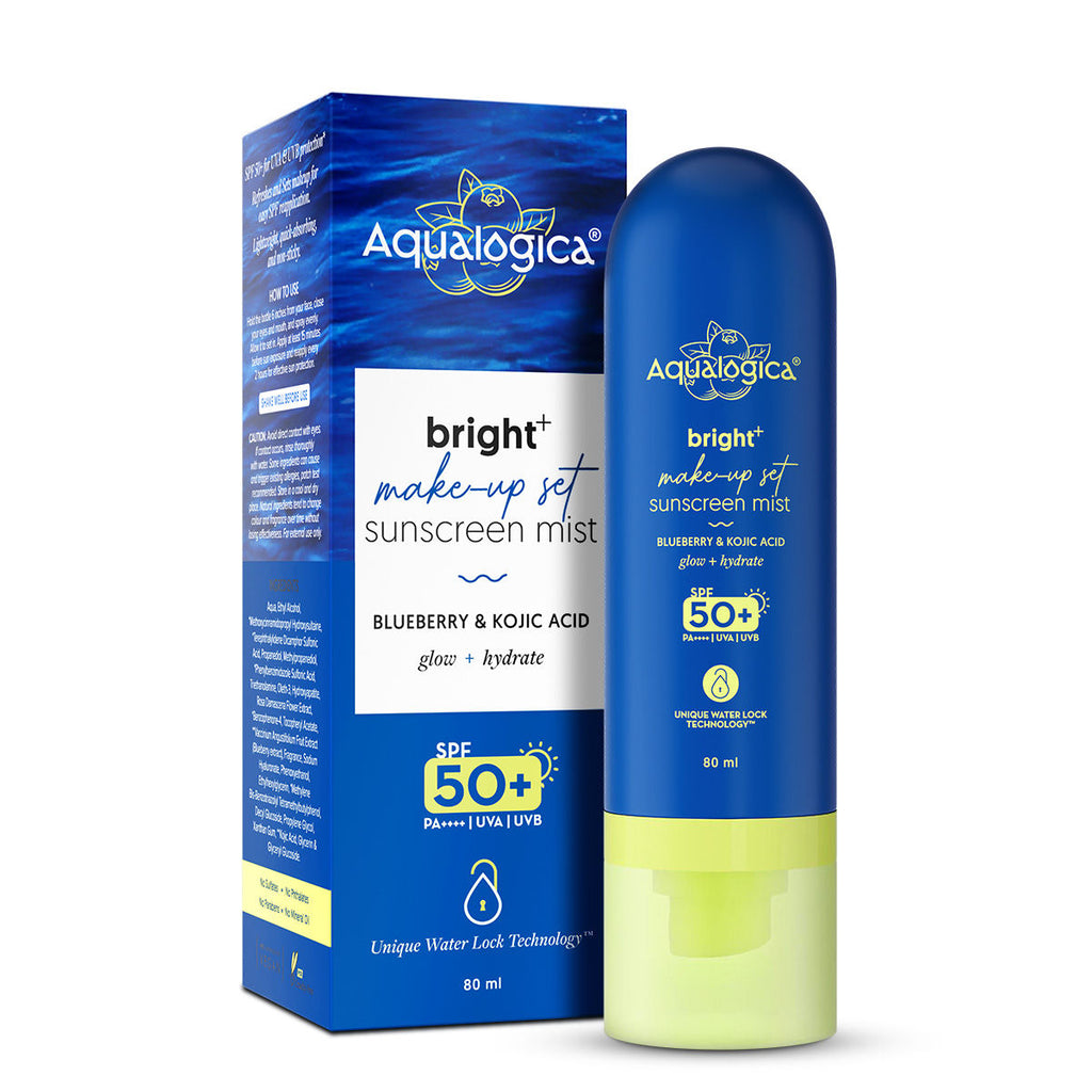 Aqualogica Bright+ Makeup Set Sunscreen Mist SPF 50+