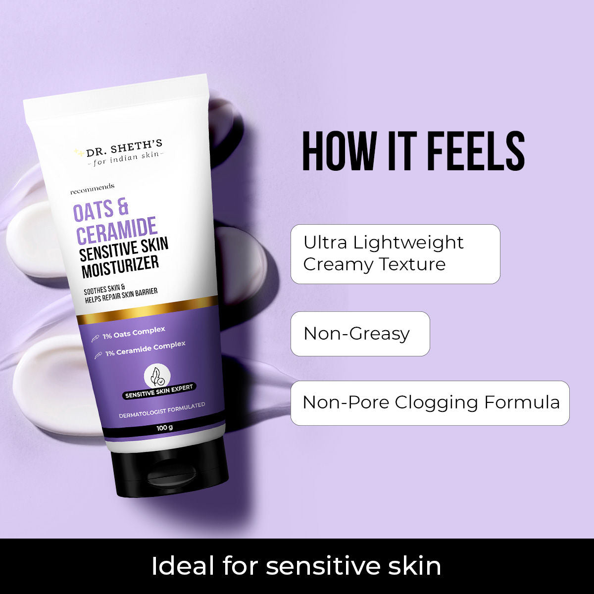 Dr. Sheth's Oats & Ceramide Sensitive Skin Moisturizer