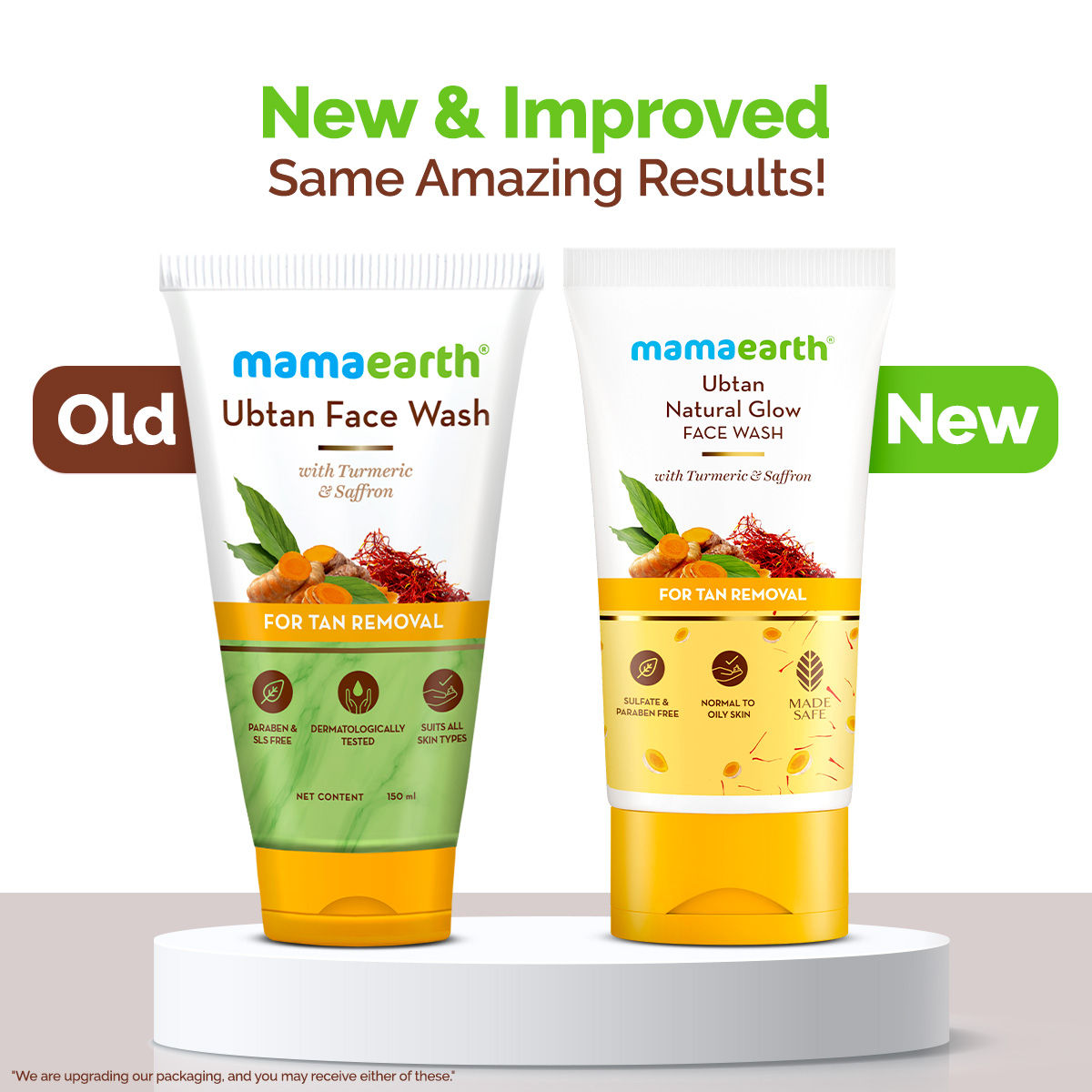 Mamaearth Ubtan Face Wash With Turmeric & Saffron For Tan Removal