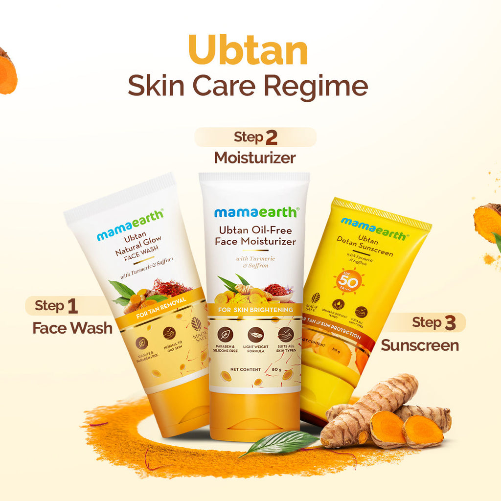 Mamaearth Ubtan Face Wash With Turmeric & Saffron For Tan Removal