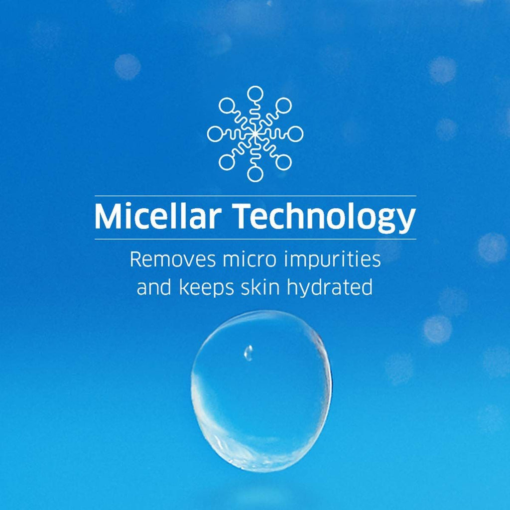 Dermafique Micellar Water, with Hyaluronic Acid - Alcohol Free Makeup Cleanser, Removes Makeup
