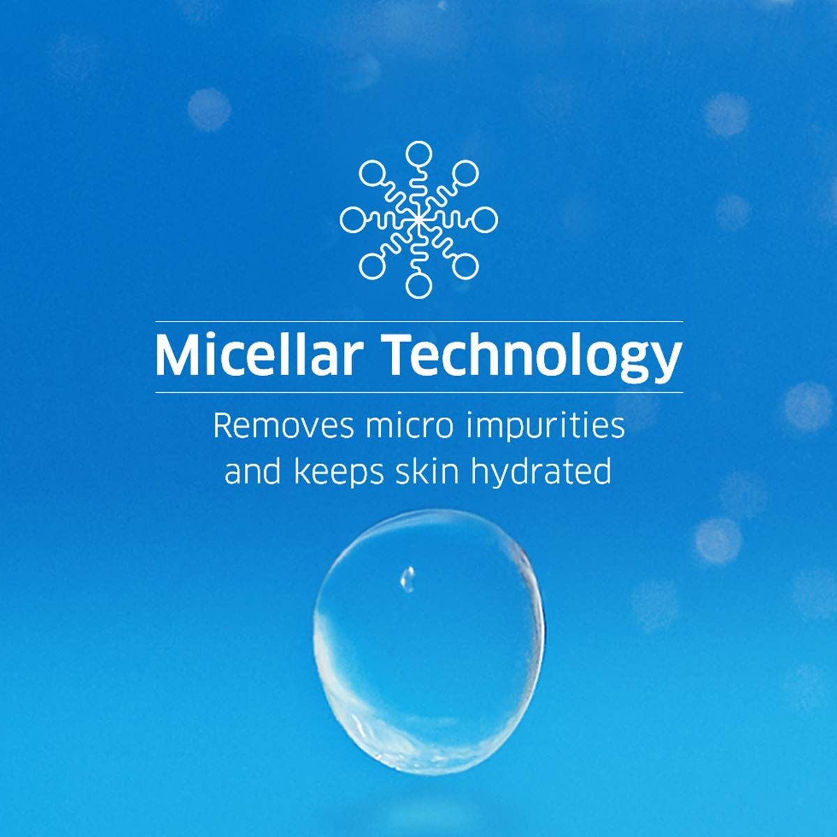 Dermafique Micellar Water, with Hyaluronic Acid - Alcohol Free Makeup Cleanser, Removes Makeup