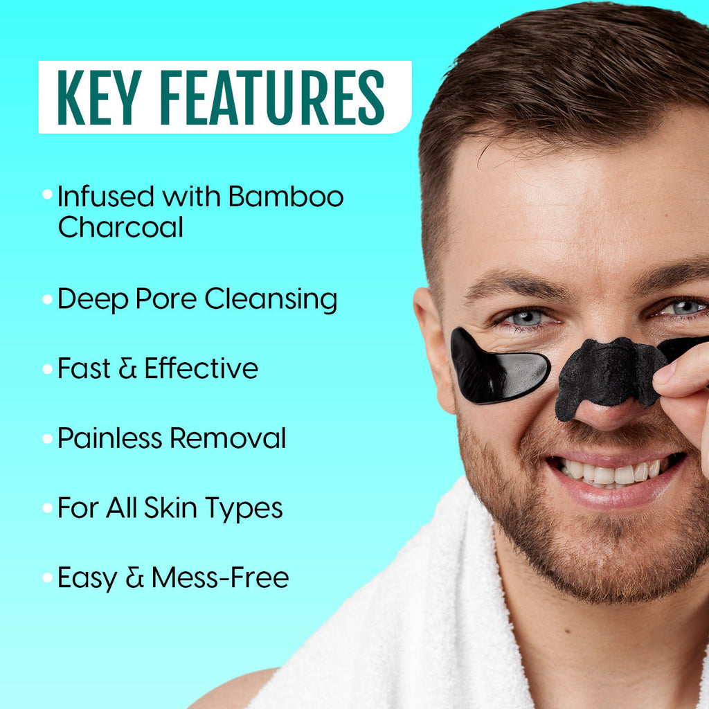 Matra Blackhead Remover Nose Strips - Charcoal Pore Cleansing for Nose, Forehead & Chin