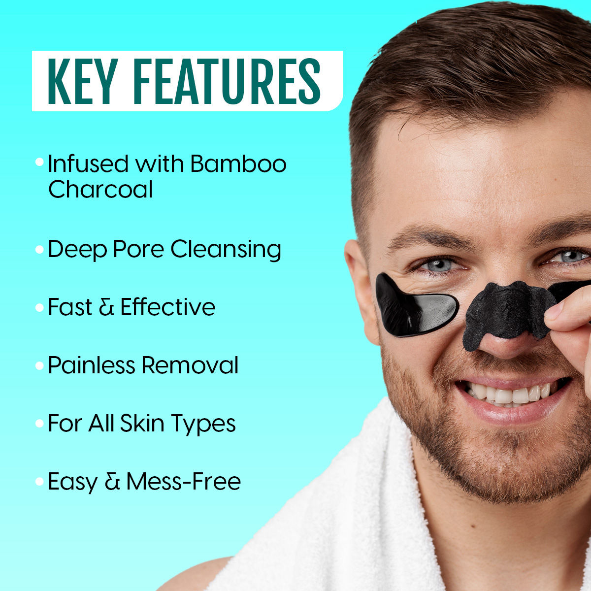 Matra Blackhead Remover Nose Strips - Charcoal Pore Cleansing for Nose, Forehead & Chin