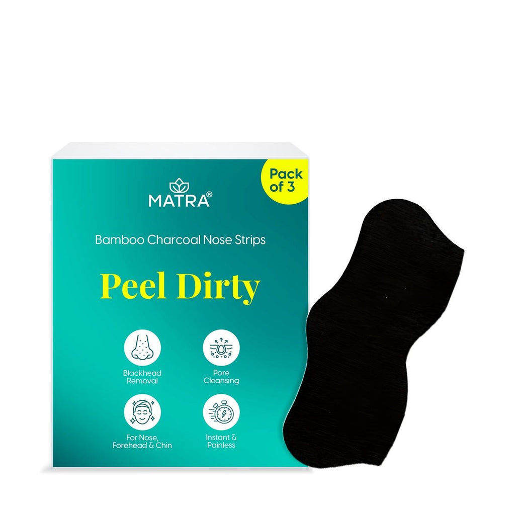 Matra Blackhead Remover Nose Strips - Charcoal Pore Cleansing for Nose, Forehead & Chin