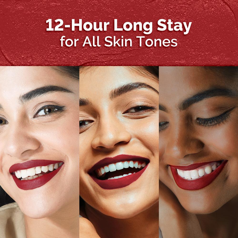 Mamaearth Moisture Matte Longstay Lipstick With Avocado Oil & Vitamin E