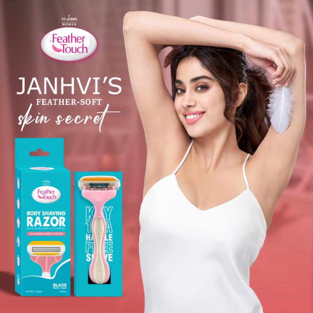 VI-JOHN Feather Touch Body Shaving Razor Coted With Aloevera & Vitamin E Advance Nano Coated