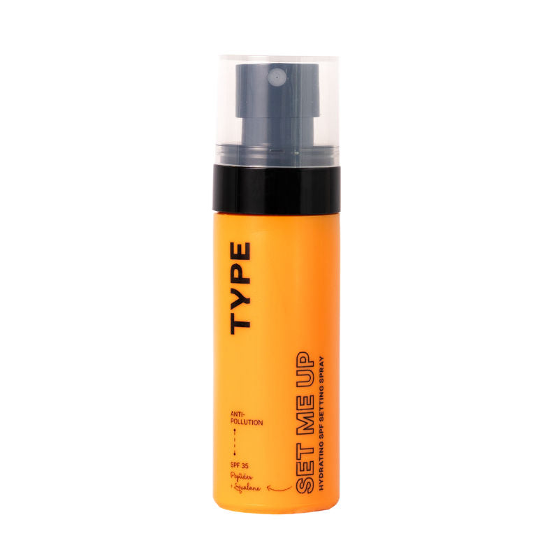 Type Beauty Hydrating Setting Spray SPF 35 PA+++ Face Makeup 12Hr Set For Dry Skin