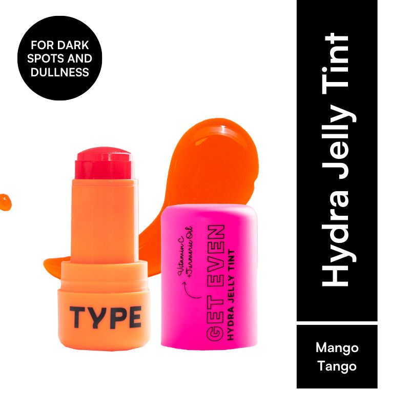 Type Beauty Get Even Hydra Jelly Tint with Vitamin C For Cheeks, Lips and Eyes