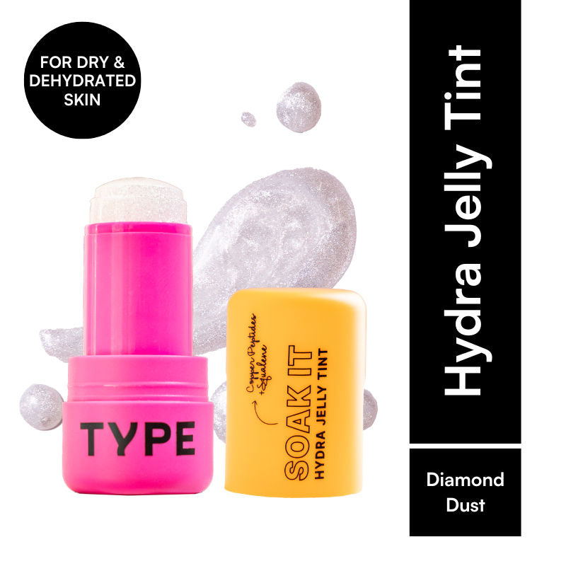 Type Beauty Soak It Hydra Jelly Tint with Squalane For Cheeks, Lips And Eyes