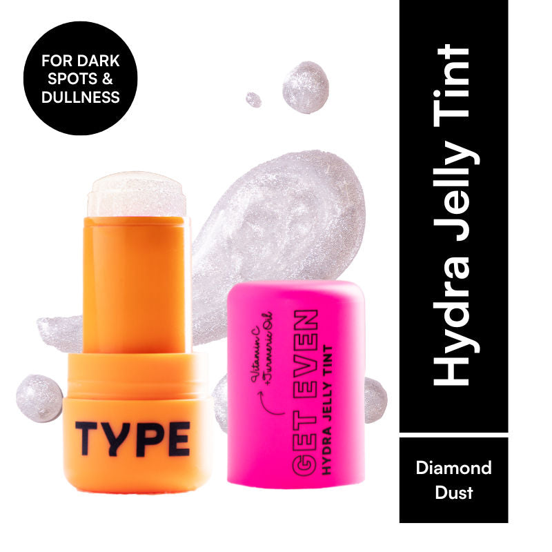 Type Beauty Get Even Hydra Jelly Tint with Vitamin C For Cheeks, Lips and Eyes