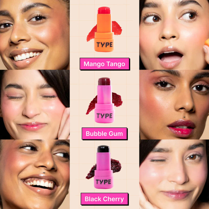 Type Beauty Get Even Hydra Jelly Tint with Vitamin C For Cheeks, Lips and Eyes