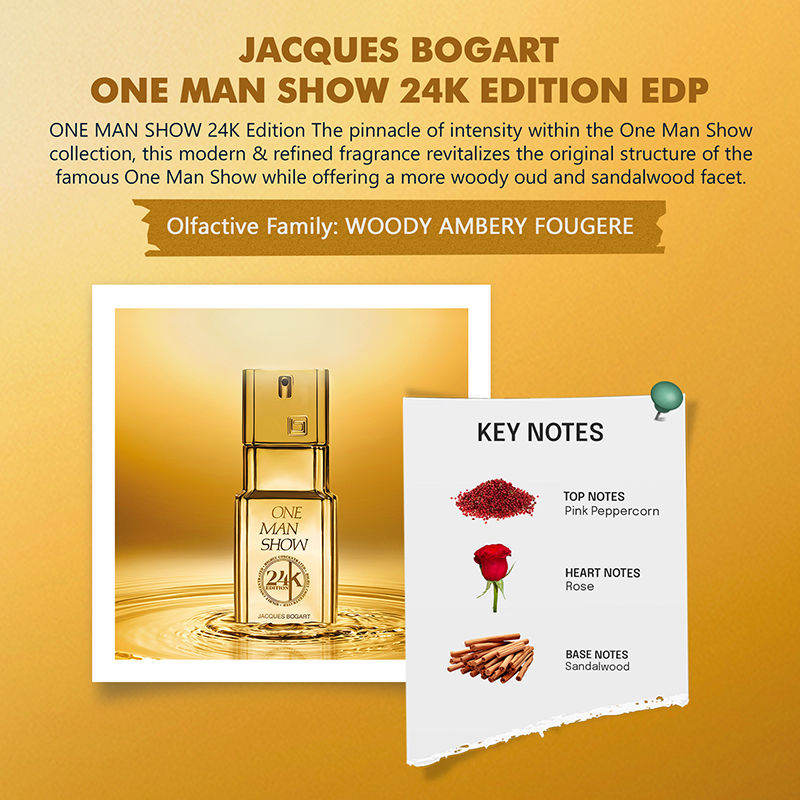 Jacques Bogart One Man Show 24K Edition Eau De Parfum