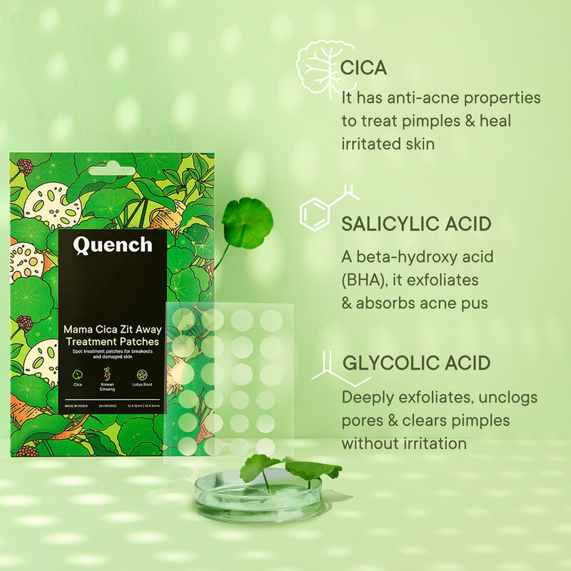 Quench Cica & Salicylic Acid Acne Pimple Patches