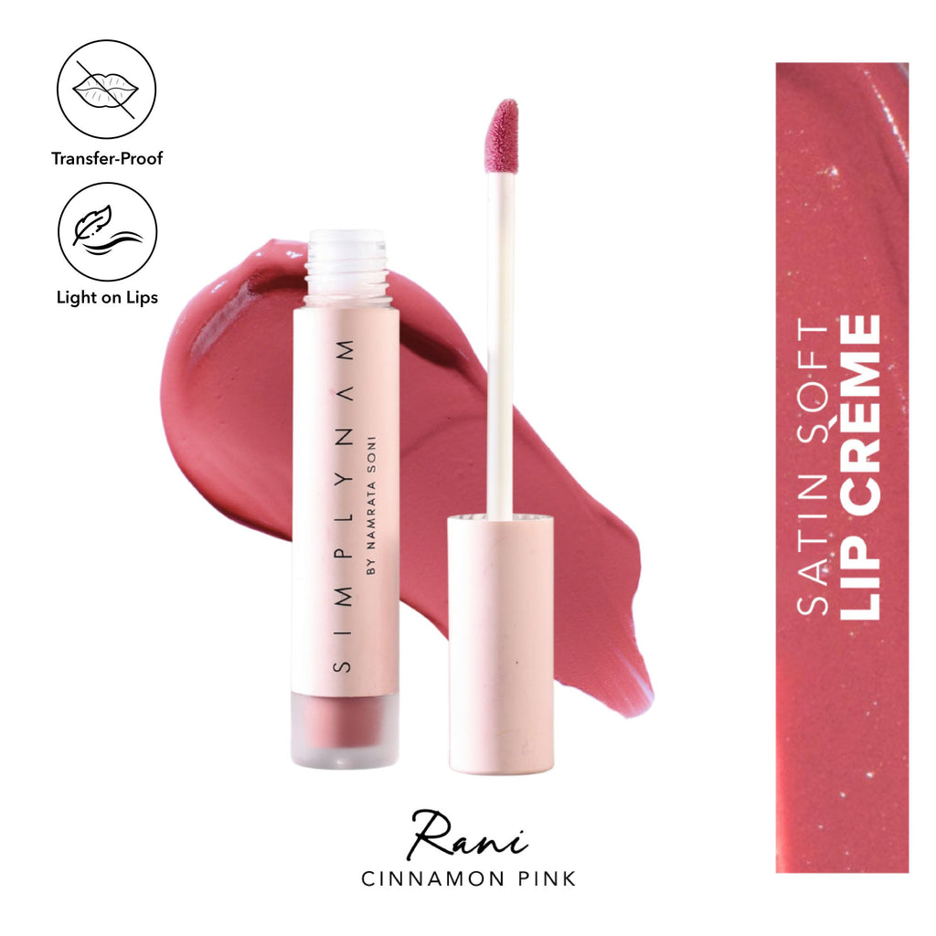 Simply Nam Satin Soft Lip Creme, Hydrating, Botanical Colour for Everyday Lips