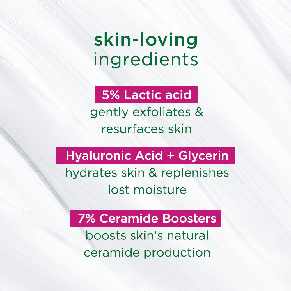 SIMPLE Active Skin Barrier Care with 5% AHA, Gel Cleanser for Gentle Exfoliation