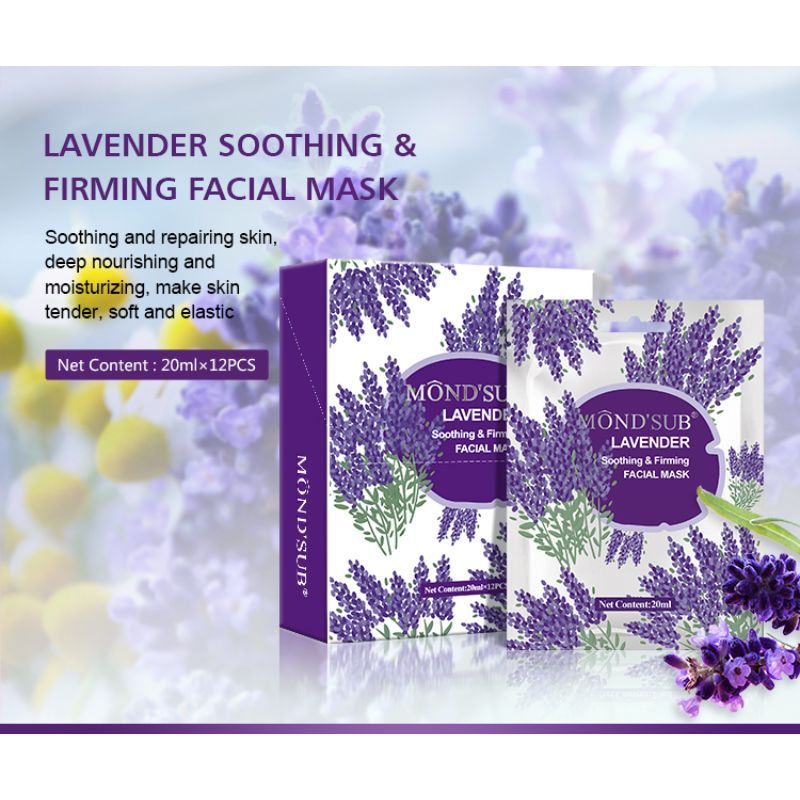 Mond'Sub Lavender Soothing & Firming Facial Mask Sheet