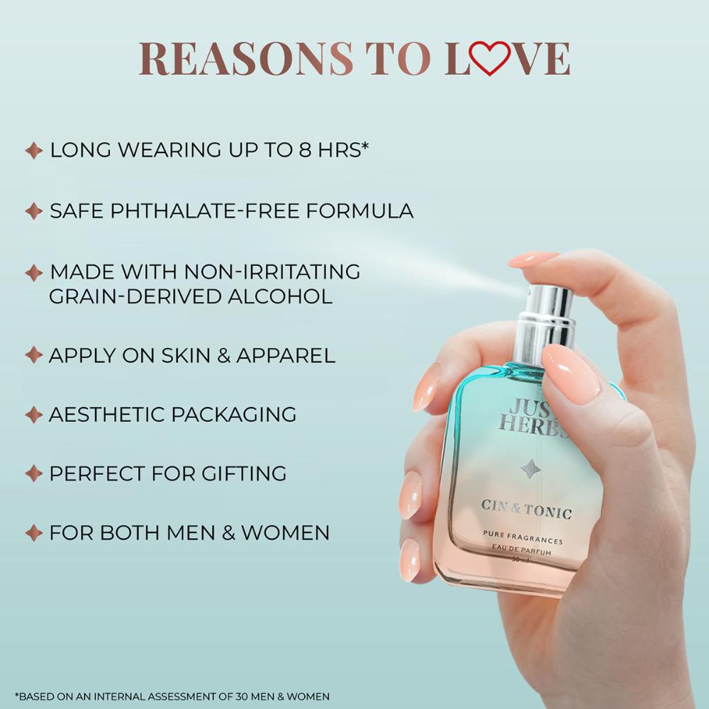 Just Herbs Energising Cin & Tonic Eau De Parfum For Her