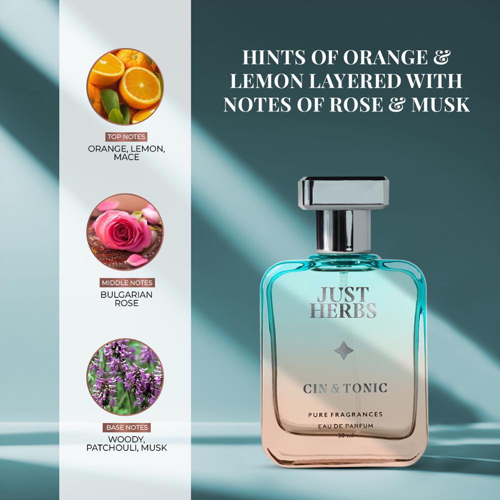Just Herbs Energising Cin & Tonic Eau De Parfum For Her