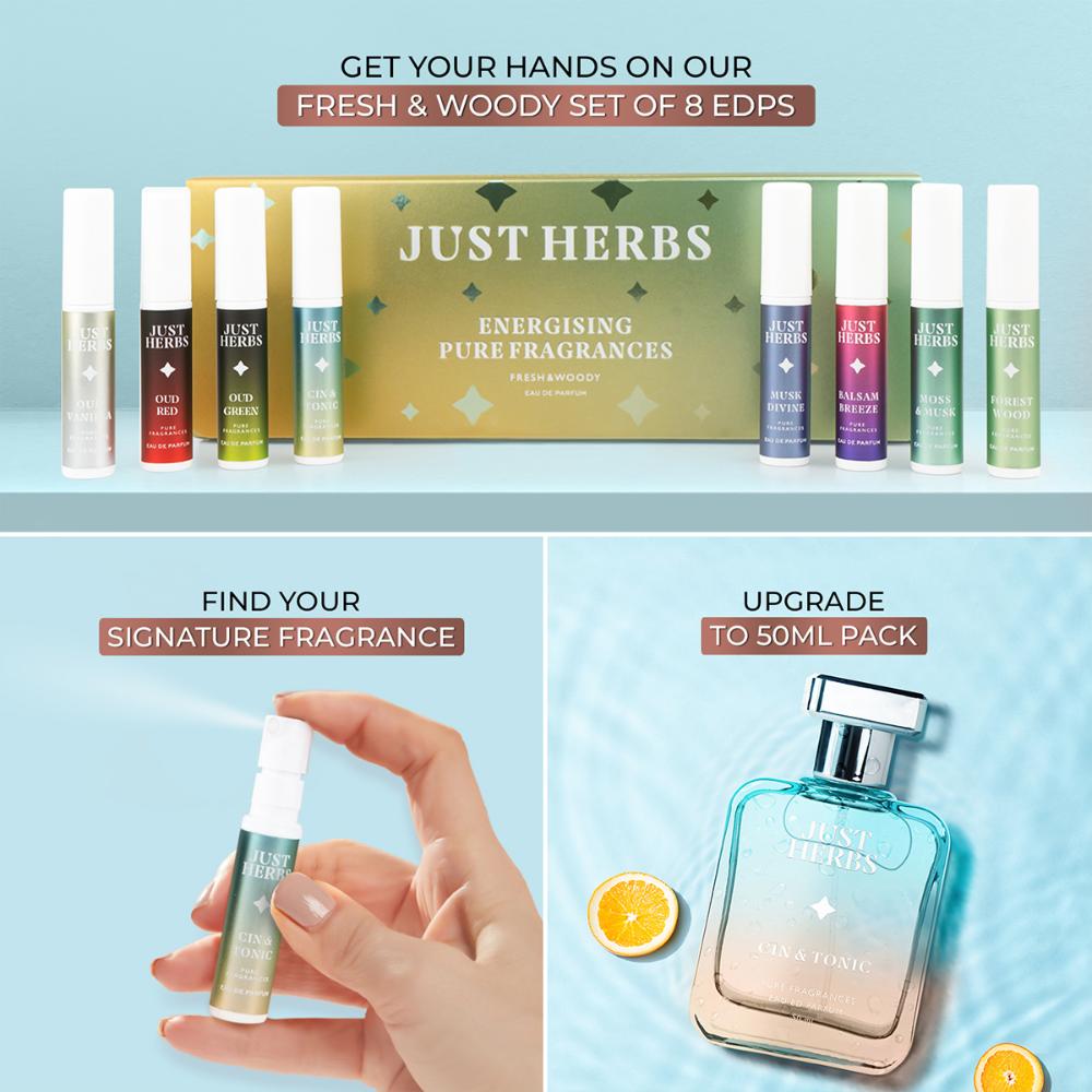Just Herbs Energising Cin & Tonic Eau De Parfum For Her