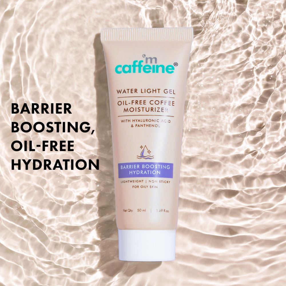 MCaffeine Oil-Free Coffee Face Moisturizer Gel with Hyaluronic Acid & Pro-Vit B5 for Deep Hydration