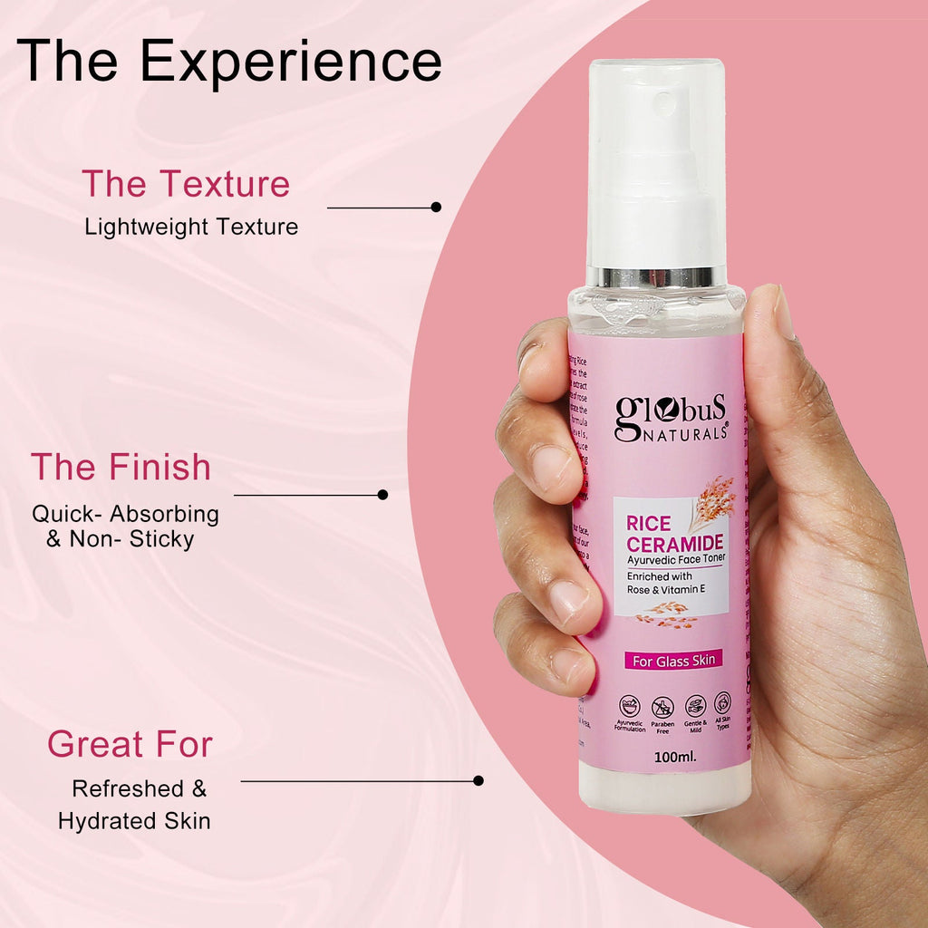 Globus Naturals Rice Ceramide Ayurvedic Face Toner