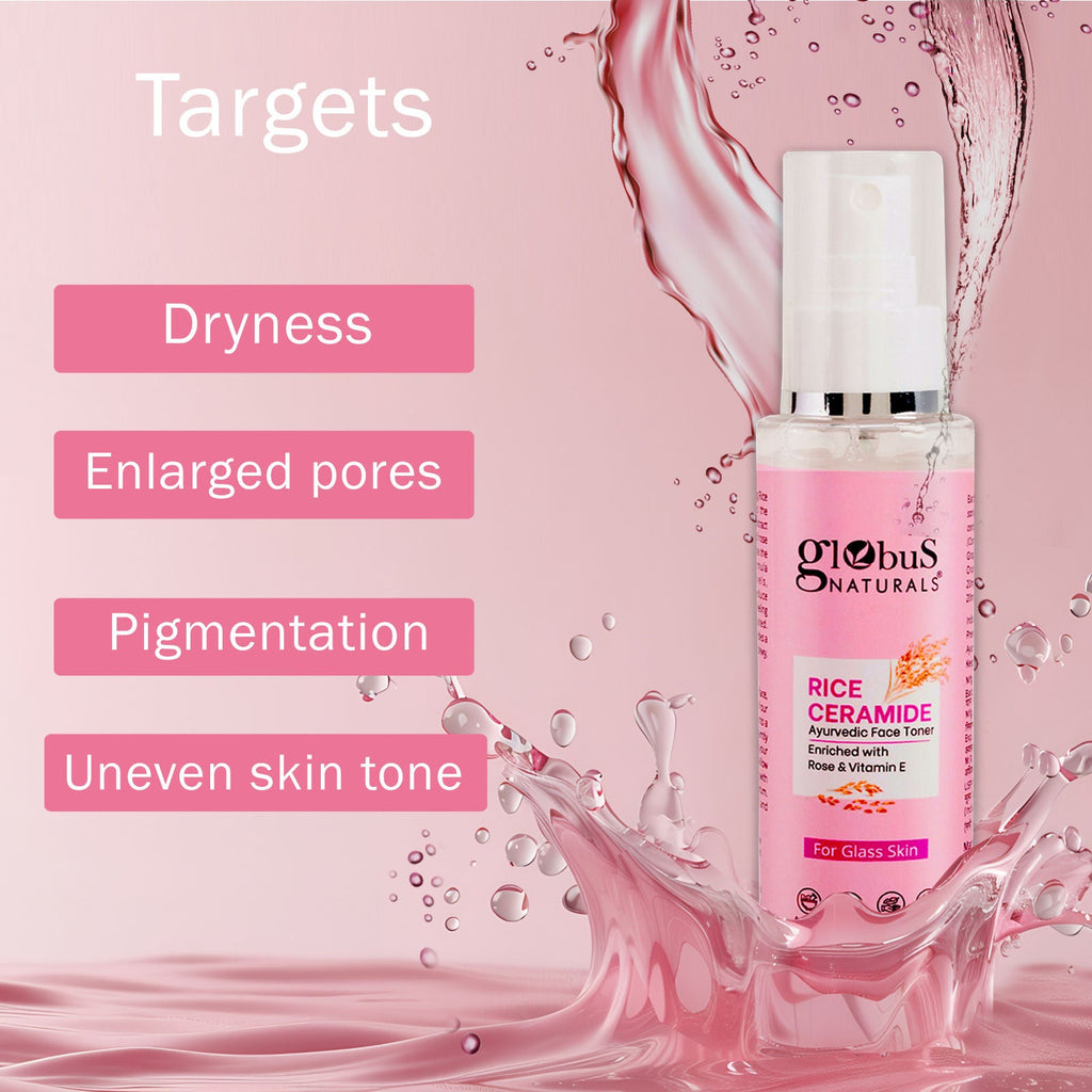 Globus Naturals Rice Ceramide Ayurvedic Face Toner