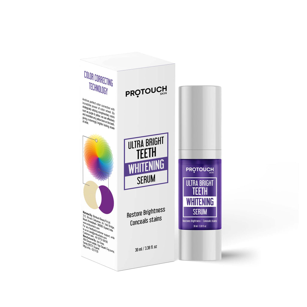 PROTOUCH Ultra Bright Purple Teeth Whitening Toothpaste Serum, Colour Correction